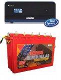 LUMINOUS ZELIO +1100VA Pure Sine Wave Inverter & EXIDE  INVA IT500 150AH Tall Tubular Battery
